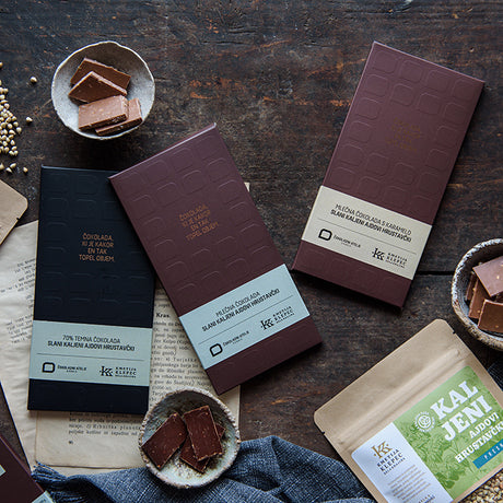 čokolade z ajdovimi hrustavčki