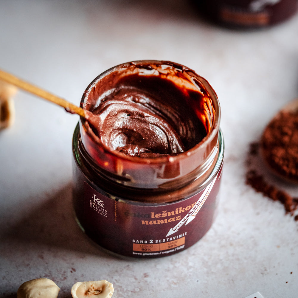 Čokoladno lešnikov namaz brez sladkorja