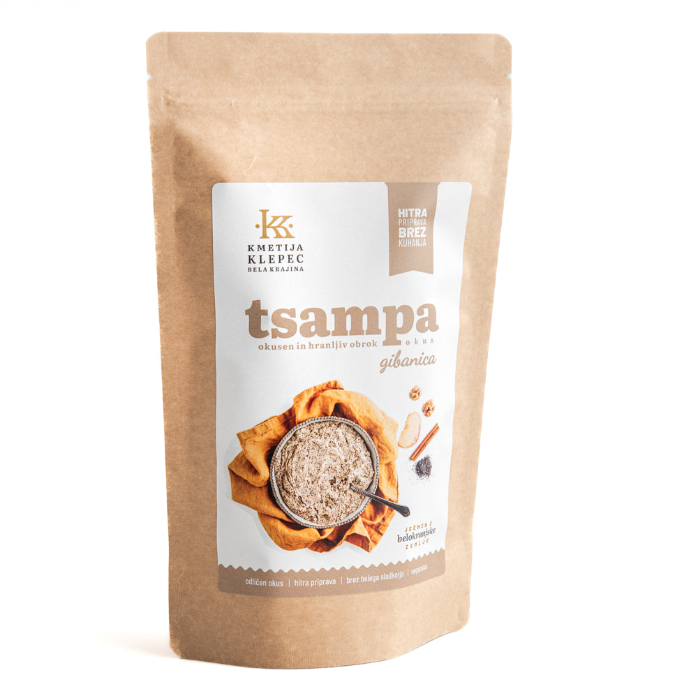 tsampa gibanica kmetija Klepec