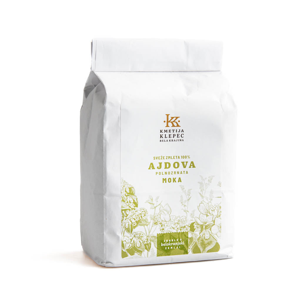polnozrnata ajdova moka kmetija Klepec